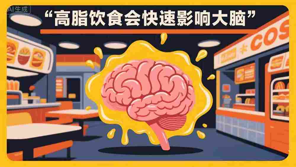 大脑比身体更敏感：四天高脂饮食即可损伤记忆力。
