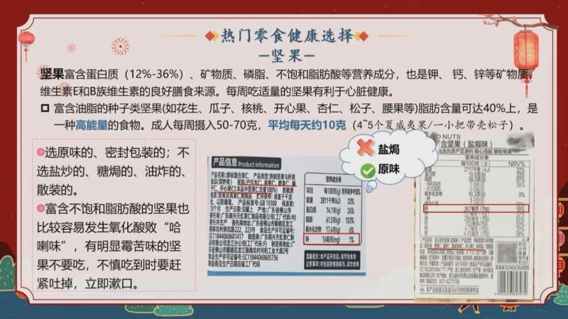 新春好“食”光 科学公开课：如何选择健康的年货零食（崔杉杉）(图6)